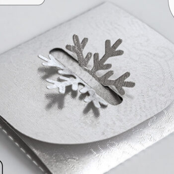 Intra απο ξύλο plywood 3mm-4mm πάχος – Φάκελος Snowflake Χριστουγεννιάτικο δώρο Ca Δίασταση  20x20 cm INTRAFABR-112027450 - Image 2
