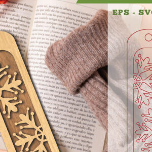 Intra απο ξύλο plywood 3mm-4mm πάχος – Σελιδοδείκτης κοπής με λέιζερ νιφάδα χιονιού 1 Δίασταση  20x20 cm INTRAFABR-113108280