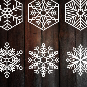 Intra απο ξύλο plywood 3mm-4mm πάχος – Αρχεία κοπής με λέιζερ με νιφάδα χιονιού Δίασταση  20x20 cm INTRAFABR-16148831 - Image 1