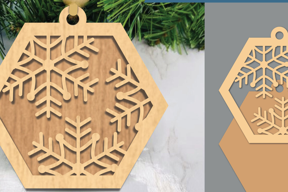 Intra απο ξύλο plywood 3mm-4mm πάχος – Στολίδι Snowflake 2 Δίασταση  20x20 cm INTRAFABR-105774297