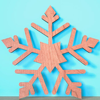 Intra απο ξύλο plywood 3mm-4mm πάχος – Snowflake |Χριστουγεννιάτικο Laser Δίασταση  20x20 cm INTRAFABR-75321612 - Image 1