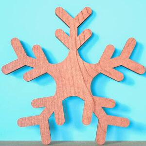 Intra απο ξύλο plywood 3mm-4mm πάχος – Snowflake |Χριστουγεννιάτικο Laser Δίασταση  20x20 cm INTRAFABR-75321331