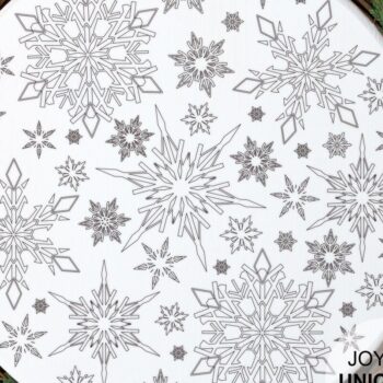 Intra απο ξύλο plywood 3mm-4mm πάχος – Αρχείο Snowflake Laser Score Δίασταση  20x20 cm INTRAFABR-35433449 - Image 1