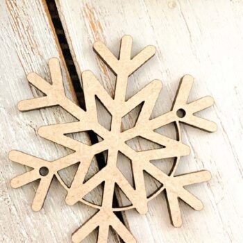 Intra απο ξύλο plywood 3mm-4mm πάχος – Snowflake Macrame Garland Δίασταση  20x20 cm INTRAFABR-72727231 - Image 5