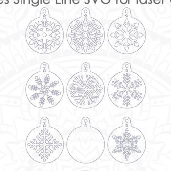 Intra απο ξύλο plywood 3mm-4mm πάχος – Snowflake Ornament Δίασταση  20x20 cm INTRAFABR-19981021 - Image 5