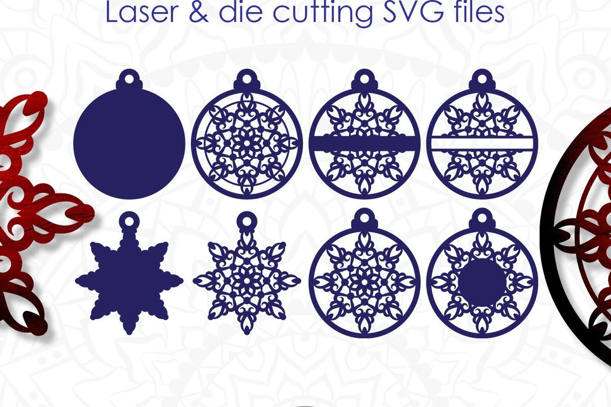 Intra απο ξύλο plywood 3mm-4mm πάχος – Στολίδι Snowflake, Αρχεία κοπής με λέιζερ Δίασταση  20x20 cm INTRAFABR-43442359