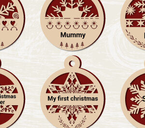 Intra απο ξύλο plywood 3mm-4mm πάχος – Στολίδια Snowflake Cut Layered 1208 Δίασταση  20x20 cm INTRAFABR-110780533