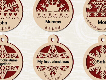 Intra απο ξύλο plywood 3mm-4mm πάχος – Στολίδια Snowflake Cut Layered 1208 Δίασταση  20x20 cm INTRAFABR-110780533 - Image 1