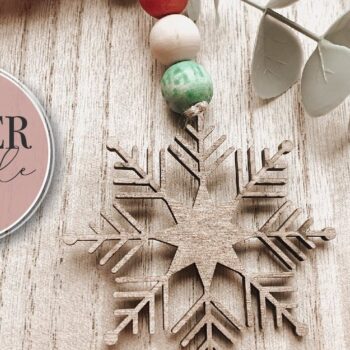 Intra απο ξύλο plywood 3mm-4mm πάχος – Στολίδια Snowflake για Laser Δίασταση  20x20 cm INTRAFABR-72169681 - Image 4