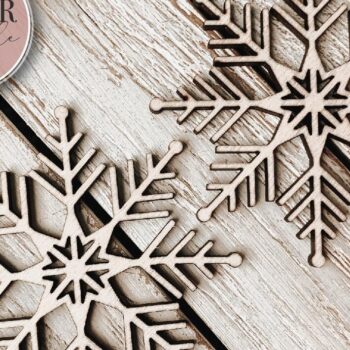 Intra απο ξύλο plywood 3mm-4mm πάχος – Στολίδια Snowflake για Laser Δίασταση  20x20 cm INTRAFABR-72169681 - Image 5