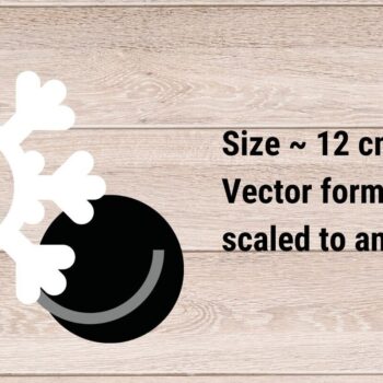 Intra απο ξύλο plywood 3mm-4mm πάχος – Snowflake Photo Frame, Χειμώνας Δίασταση  45x45 cm INTRAFABR-82712679 - Image 2