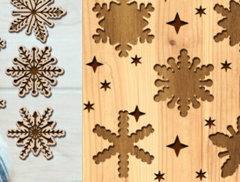 Intra απο ξύλο plywood 3mm-4mm πάχος – Πακέτο Snowflake Puzzles Δίασταση 20x20 cm INTRAFABR-98603011 - Image 3