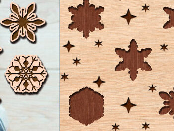 Intra απο ξύλο plywood 3mm-4mm πάχος – Πακέτο Snowflake Puzzles Δίασταση 20x20 cm INTRAFABR-98603011 - Image 5