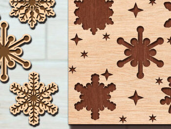 Intra απο ξύλο plywood 3mm-4mm πάχος – Πακέτο Snowflake Puzzles Δίασταση 20x20 cm INTRAFABR-98603011 - Image 9
