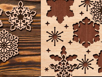 Intra απο ξύλο plywood 3mm-4mm πάχος – Πακέτο Snowflake Puzzles Δίασταση 20x20 cm INTRAFABR-98603011 - Image 11
