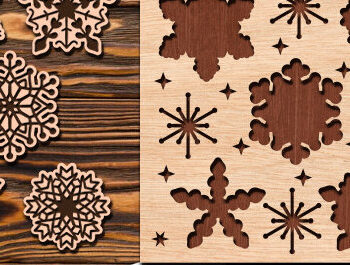 Intra απο ξύλο plywood 3mm-4mm πάχος – Πακέτο Snowflake Puzzles Δίασταση 20x20 cm INTRAFABR-98603011 - Image 12