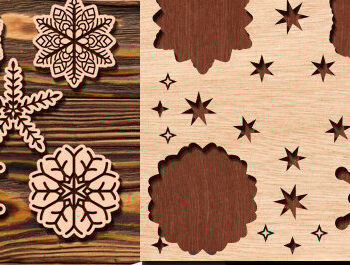 Intra απο ξύλο plywood 3mm-4mm πάχος – Πακέτο Snowflake Puzzles Δίασταση  20x20 cm INTRAFABR-98603003 - Image 3