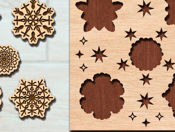 Intra απο ξύλο plywood 3mm-4mm πάχος – Πακέτο Snowflake Puzzles Δίασταση  20x20 cm INTRAFABR-98603003 - Image 5