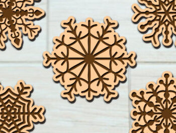 Intra απο ξύλο plywood 3mm-4mm πάχος – Πακέτο Snowflake Puzzles Δίασταση  20x20 cm INTRAFABR-98603003 - Image 13