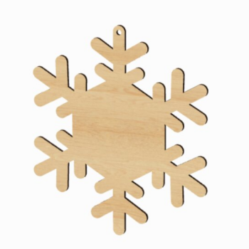 Intra απο ξύλο plywood 3mm-4mm πάχος – Αρχεία Snowflake Sign Cut Laser Δίασταση 40x30 cm INTRAFABR-117680204 - Image 1