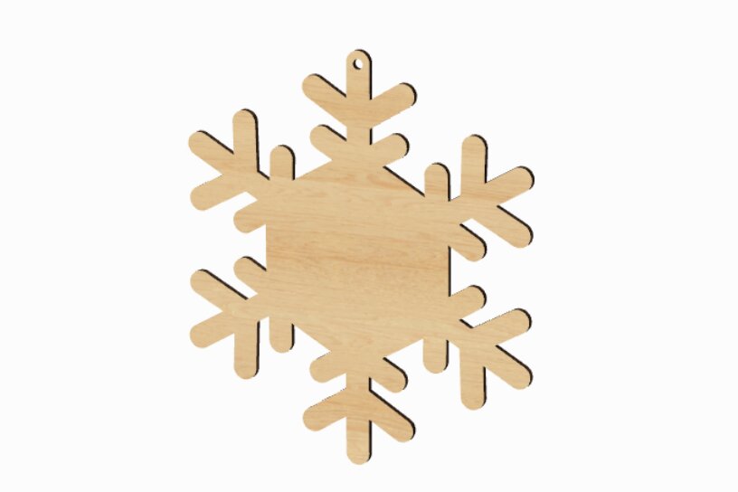 Intra απο ξύλο plywood 3mm-4mm πάχος – Αρχεία Snowflake Sign Cut Laser Δίασταση  40x30 cm INTRAFABR-117680204