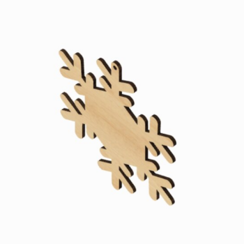 Intra απο ξύλο plywood 3mm-4mm πάχος – Αρχεία Snowflake Sign Cut Laser Δίασταση 40x30 cm INTRAFABR-117680226 - Image 2