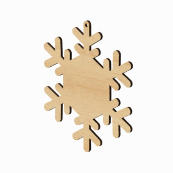 Intra απο ξύλο plywood 3mm-4mm πάχος – Αρχεία Snowflake Sign Cut Laser Δίασταση 40x30 cm INTRAFABR-117680226 - Image 3