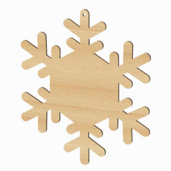 Intra απο ξύλο plywood 3mm-4mm πάχος – Αρχεία Snowflake Sign Cut Laser Δίασταση 40x30 cm INTRAFABR-117680174 - Image 1
