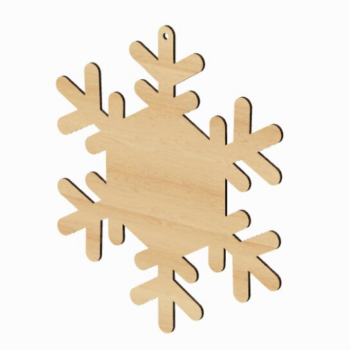 Intra απο ξύλο plywood 3mm-4mm πάχος – Αρχεία Snowflake Sign Cut Laser Δίασταση 40x30 cm INTRAFABR-117680174 - Image 2