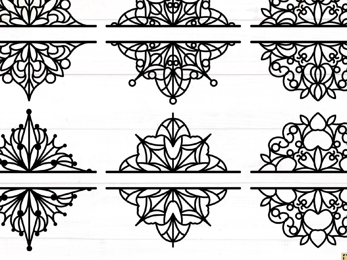 Intra απο ξύλο plywood 3mm-4mm πάχος – Πακέτο Snowflake Split Monogram Δίασταση  20x20 cm INTRAFABR-117724151