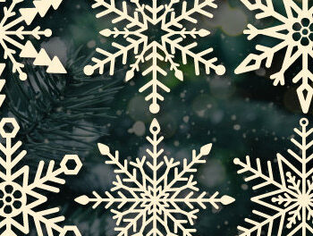 Intra απο ξύλο plywood 3mm-4mm πάχος – Snowflake Δίασταση  20x20 cm INTRAFABR-102648386 - Image 1