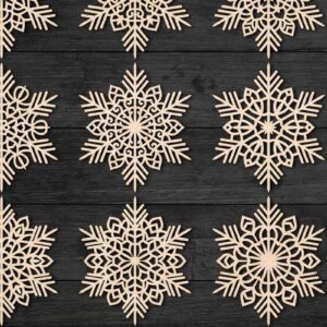 Intra απο ξύλο plywood 3mm-4mm πάχος – Snowflake Lasercut, Χριστουγεννιάτικο Clipart Δίασταση  20x20 cm INTRAFABR-77547732