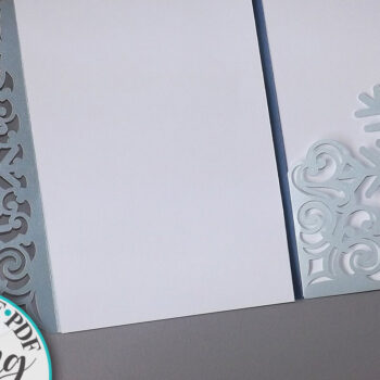 Intra απο ξύλο plywood 3mm-4mm πάχος – Προσκλητήριο γάμου Trifold Snowflake Δίασταση 20x20 cm INTRAFABR-7707332 - Image 3