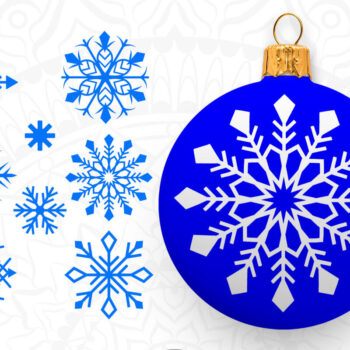 Intra απο ξύλο plywood 3mm-4mm πάχος – Νιφάδες χιονιού Δίασταση  20x20 cm INTRAFABR-9170189 - Image 1