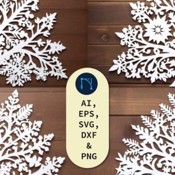 Intra απο ξύλο plywood 3mm-4mm πάχος – Πακέτο Snowflakes Christmas Tree Δίασταση 20x20 cm INTRAFABR-79996327 - Image 1