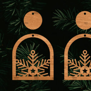 Intra απο ξύλο plywood 3mm-4mm πάχος – Snowflakes, Snowflakes Bundle Δίασταση  20x20 cm INTRAFABR-106816023