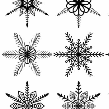Intra απο ξύλο plywood 3mm-4mm πάχος – Snowflakes ,Snowflakes Δίασταση  20x20 cm INTRAFABR-77113451 - Image 2