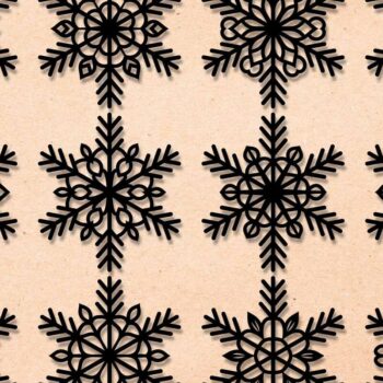 Intra απο ξύλο plywood 3mm-4mm πάχος – Snowflakes Bundle 07 Δίασταση  20x20 cm INTRAFABR-77362761 - Image 2