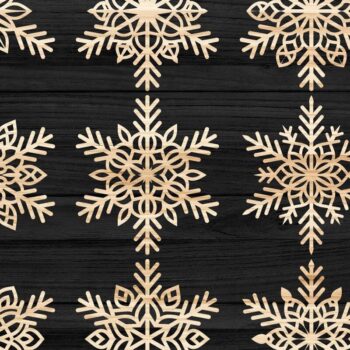 Intra απο ξύλο plywood 3mm-4mm πάχος – Snowflakes Bundle 13 Δίασταση 20x20 cm INTRAFABR-77369129 - Image 3
