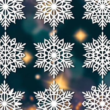 Intra απο ξύλο plywood 3mm-4mm πάχος – Snowflakes Bundle 19 Δίασταση  20x20 cm INTRAFABR-77371848 - Image 3