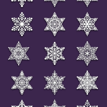 Intra απο ξύλο plywood 3mm-4mm πάχος – Πακέτο Snowflakes Δίασταση 20x20 cm INTRAFABR-85303726 - Image 3