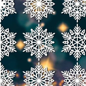 Intra απο ξύλο plywood 3mm-4mm πάχος – Snowflakes Bundle 21 Δίασταση  20x20 cm INTRAFABR-77372053 - Image 1