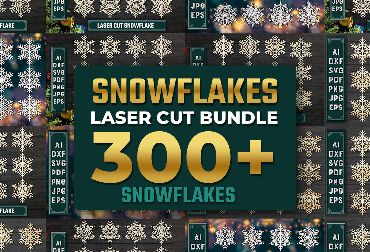 Intra απο ξύλο plywood 3mm-4mm πάχος – Πακέτο Snowflakes Δίασταση  20x20 cm INTRAFABR-84947739