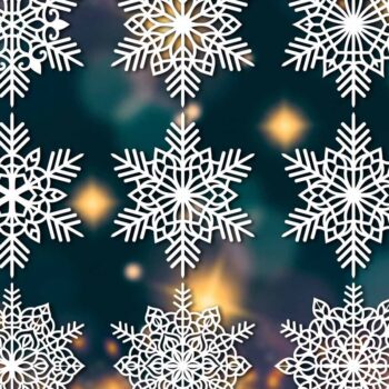 Intra απο ξύλο plywood 3mm-4mm πάχος – Πακέτο Snowflakes Δίασταση 20x20 cm INTRAFABR-84947739 - Image 3
