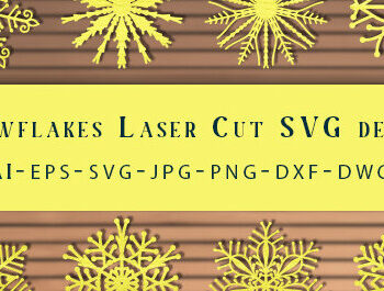 Intra απο ξύλο plywood 3mm-4mm πάχος – Snowflakes  Δίασταση  20x20 cm INTRAFABR-70327599 - Image 1