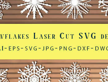 Intra απο ξύλο plywood 3mm-4mm πάχος – Snowflakes  Δίασταση  20x20 cm INTRAFABR-70327599 - Image 2