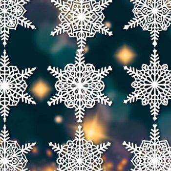 Intra απο ξύλο plywood 3mm-4mm πάχος – Snowflakes, Dxf Bundle 113 Δίασταση 20x20 cm INTRAFABR-79068051 - Image 2