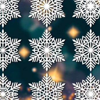 Intra απο ξύλο plywood 3mm-4mm πάχος – Snowflakes, Dxf Bundle 18 Δίασταση 20x20 cm INTRAFABR-77691207 - Image 1