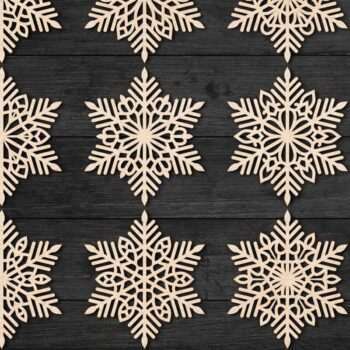 Intra απο ξύλο plywood 3mm-4mm πάχος – Snowflakes, Dxf Bundle 18 Δίασταση 20x20 cm INTRAFABR-77691207 - Image 2