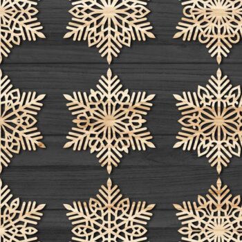 Intra απο ξύλο plywood 3mm-4mm πάχος – Snowflakes, Dxf Bundle 18 Δίασταση 20x20 cm INTRAFABR-77691207 - Image 3